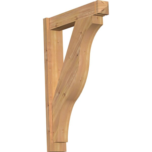 Ekena Millwork Funston Arts & Crafts Smooth Outlooker, Western Red Cedar, 5 1/2"W x 26"D x 38"H OUT06X26X38FST03SWR - main